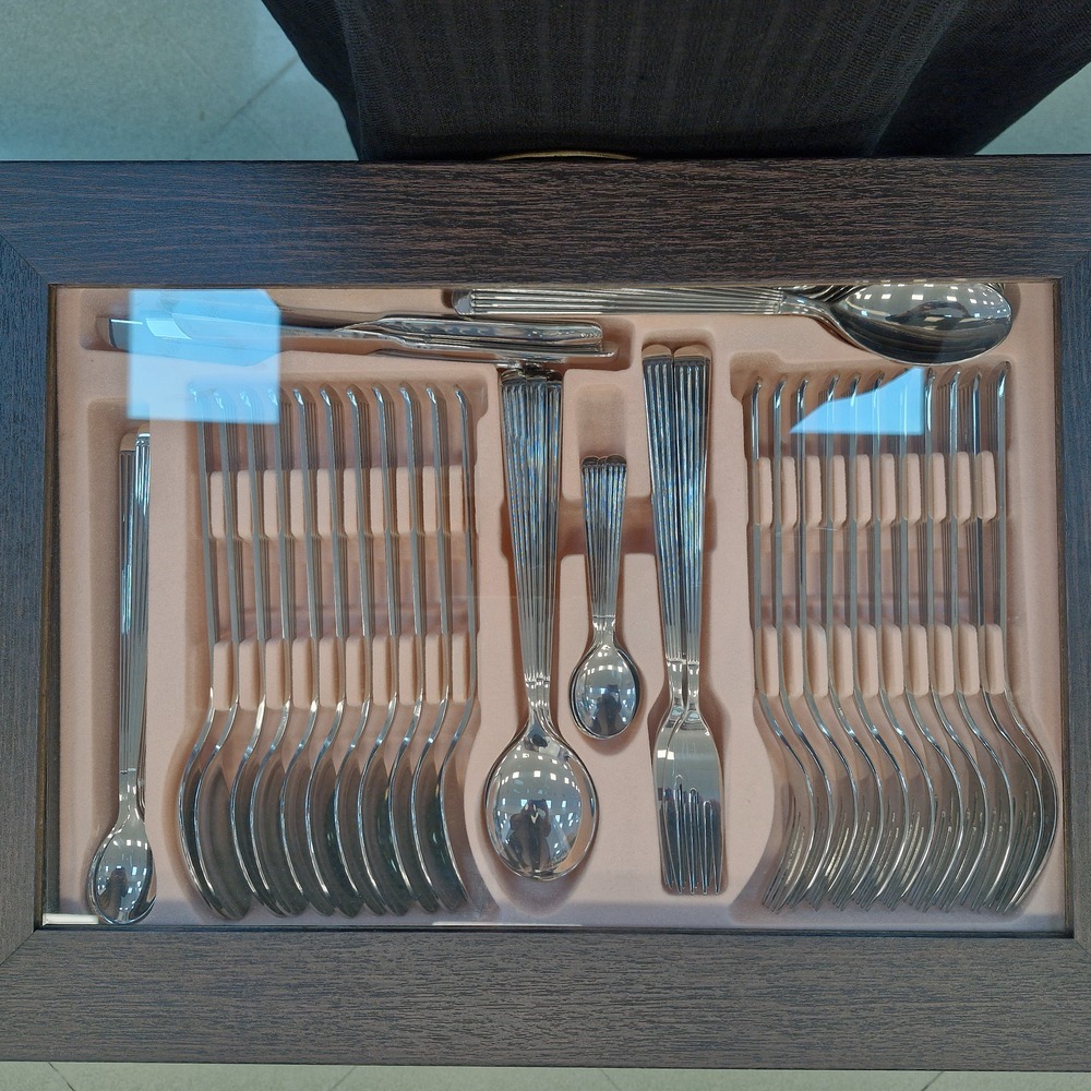 سرویس قاشق و چنگال ساپر 156 پارچه براق مدل SA-1200