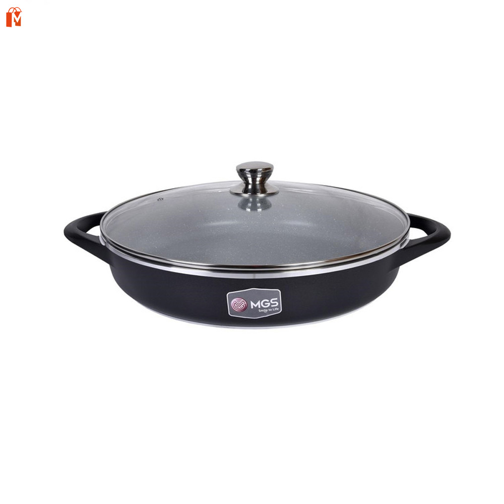 تابه ام جی اس سایز 28 گرانیت طرح ایتالیا B دو دسته