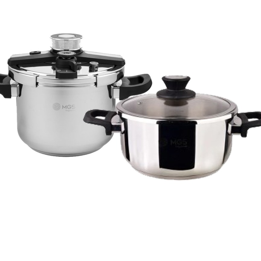 زودپز ام جی اس دوقلو  4 + 6 لیتری کد PC546T