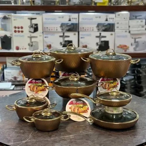 سرویس قابلمه ام جی اس 16 پارچه طرح ماینز فورج 