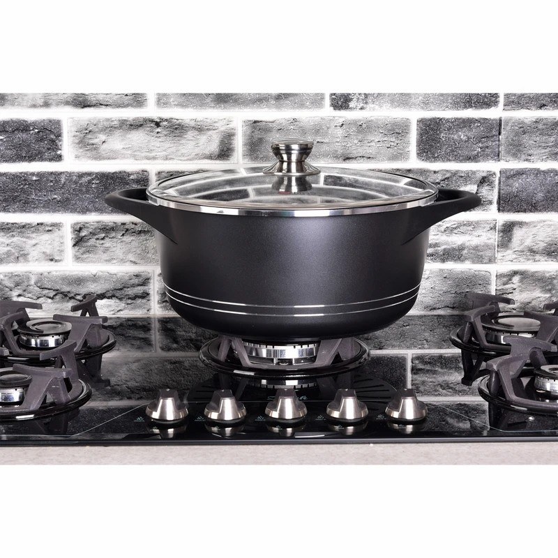 قابلمه ام جی اس سایز 32 گرانیتی طرح ایتالیا B دو دسته مشکی