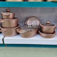 سرویس قابلمه ام جی اس گرانیت 15 پارچه طرح جرمنی E 