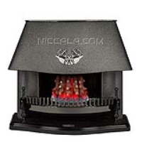 بخاری گازی نیک کالا طرح شومینه قوسی مدرن مشکی پوست ماری مدل MC110